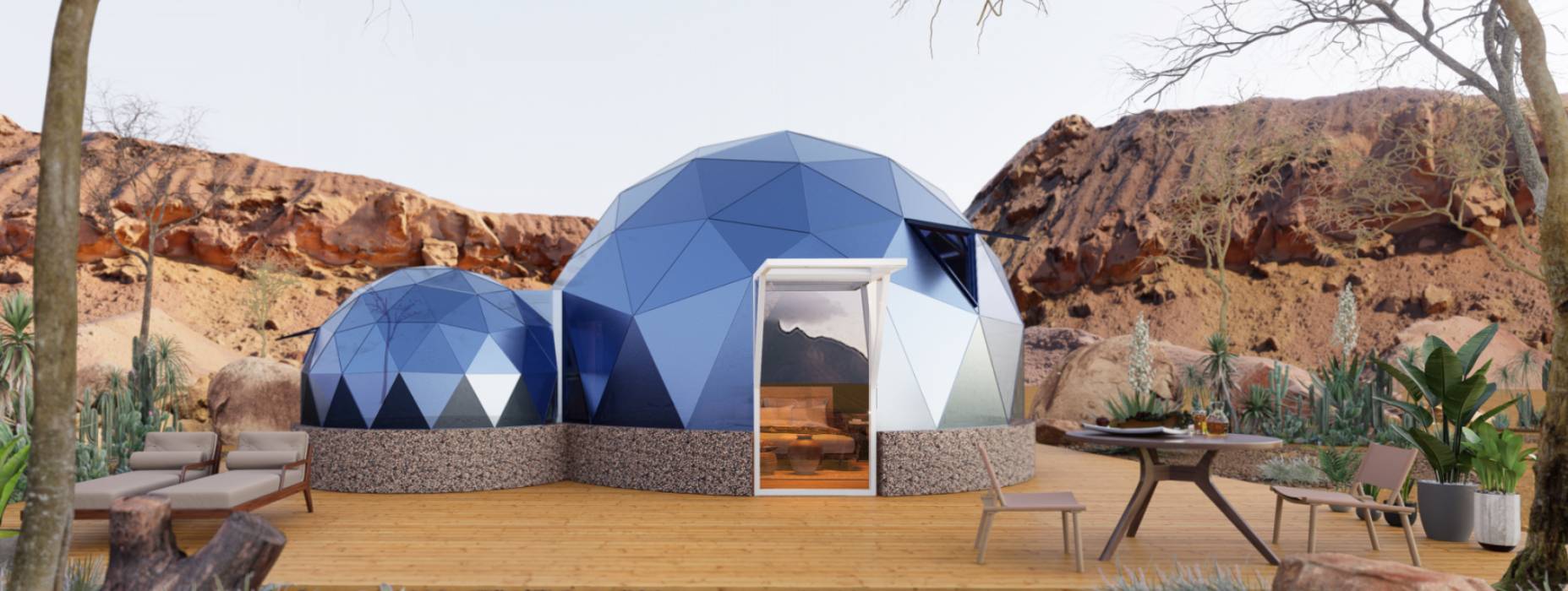 诸暨市球形智能光伏玻璃星空房